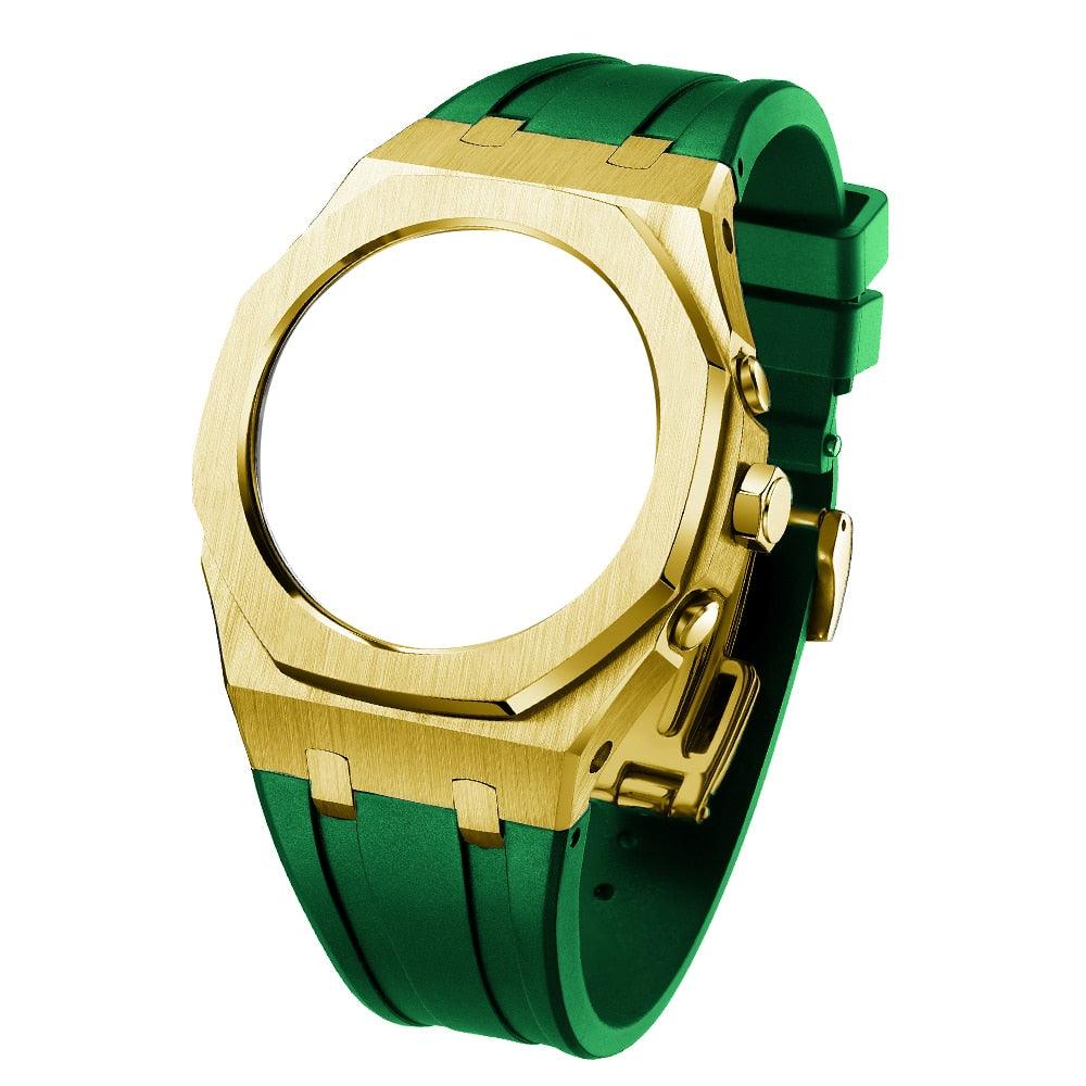 Casio G-Shock Gen 5 Casioak Metal Mod Kit For GA2100 GA2110 GA-B2100 Gold Green - Viva Timepiece | Viva Timepiece