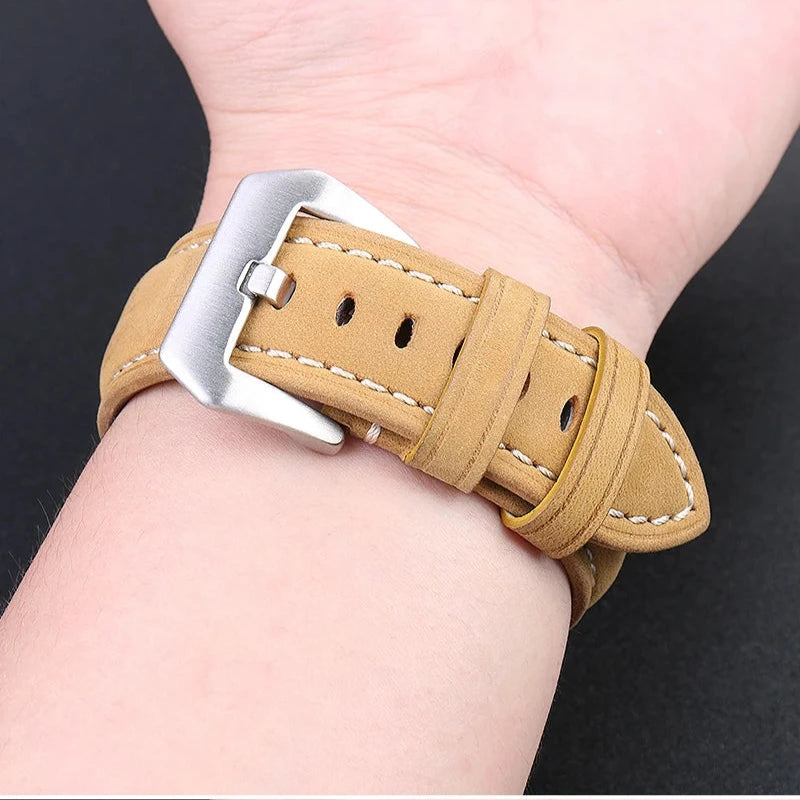 Retrofit Frosted Leather Watch Band for G-SHOCK Series Viva Timepiece    - 