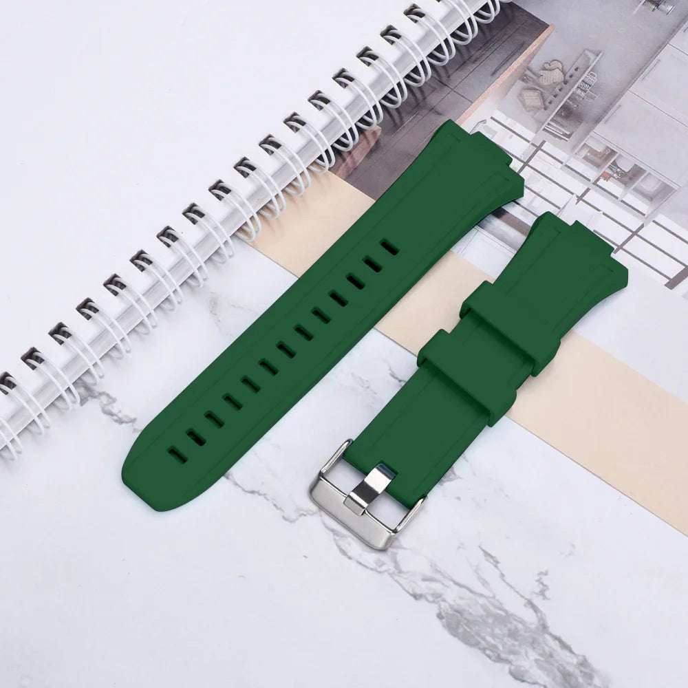 Replacement Rubber Strap Band For Submariner Apple watch Mod Kit Set Green - VivaStraps | Viva Timepiece