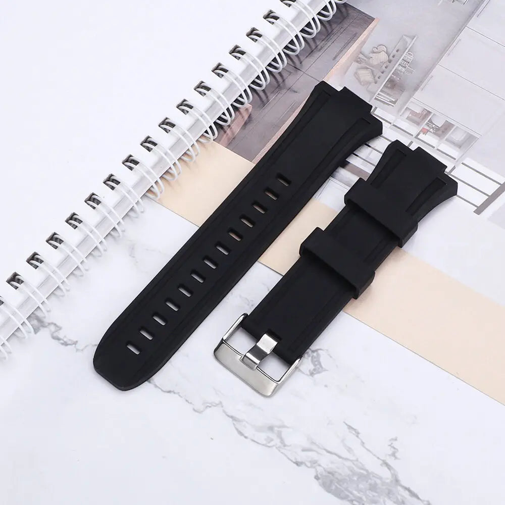 Replacement Rubber Strap Band For Submariner Apple watch Mod Kit Set Black - VivaStraps | Viva Timepiece