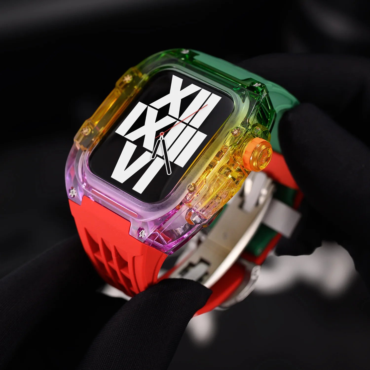 Rainbow Transparent Case Mod Kit for Apple Watch