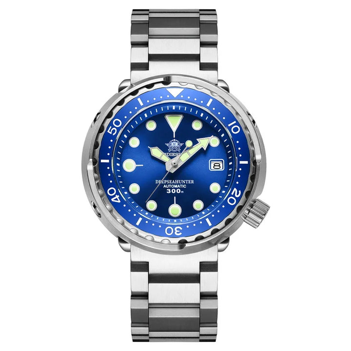 Addiesdive Tuna MY-H5 300M Automatic NH35 Diver Homage Watch Blue Oyster Bracelet NH35 Watches - Addiesdive