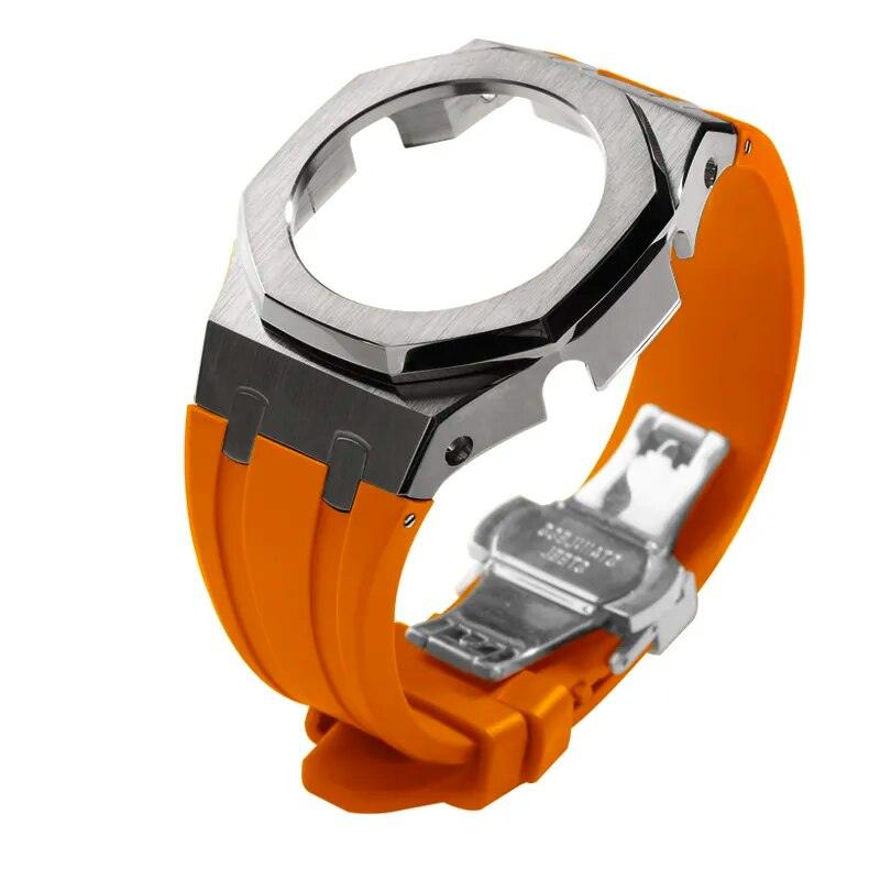 Casio G-Shock Gen 5 Casioak Metal Mod Kit For GM-2100 Viva Timepiece Grey orange GM-2100  - 1005005683233657-Grey orange-GM-2100-China