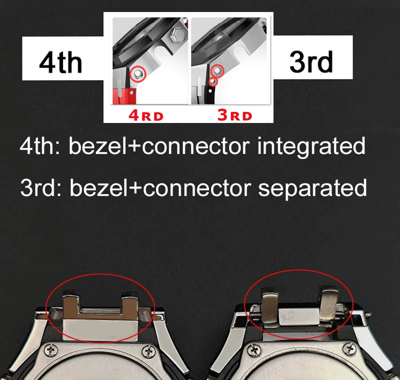 Casio G-Shock Casioak Gen 4 Numeric Bezel Metal Mod Kit For GA-2100, GA-2110, GA-B2100 Viva Timepiece    - 