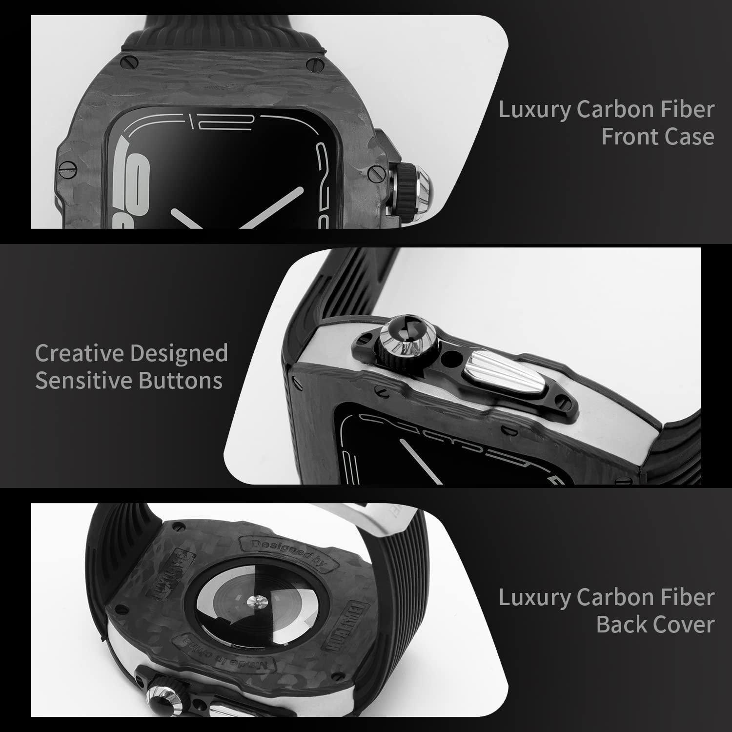 UC0649 Carbon Fiber Cases For Apple Watch 44-45, Ultra - Viva Timepiece