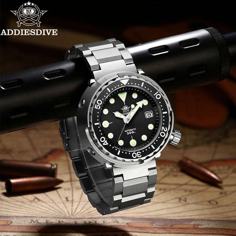 Addiesdive Tuna MY-H5 300M Automatic NH35 Diver Homage Watch Watches - Addiesdive