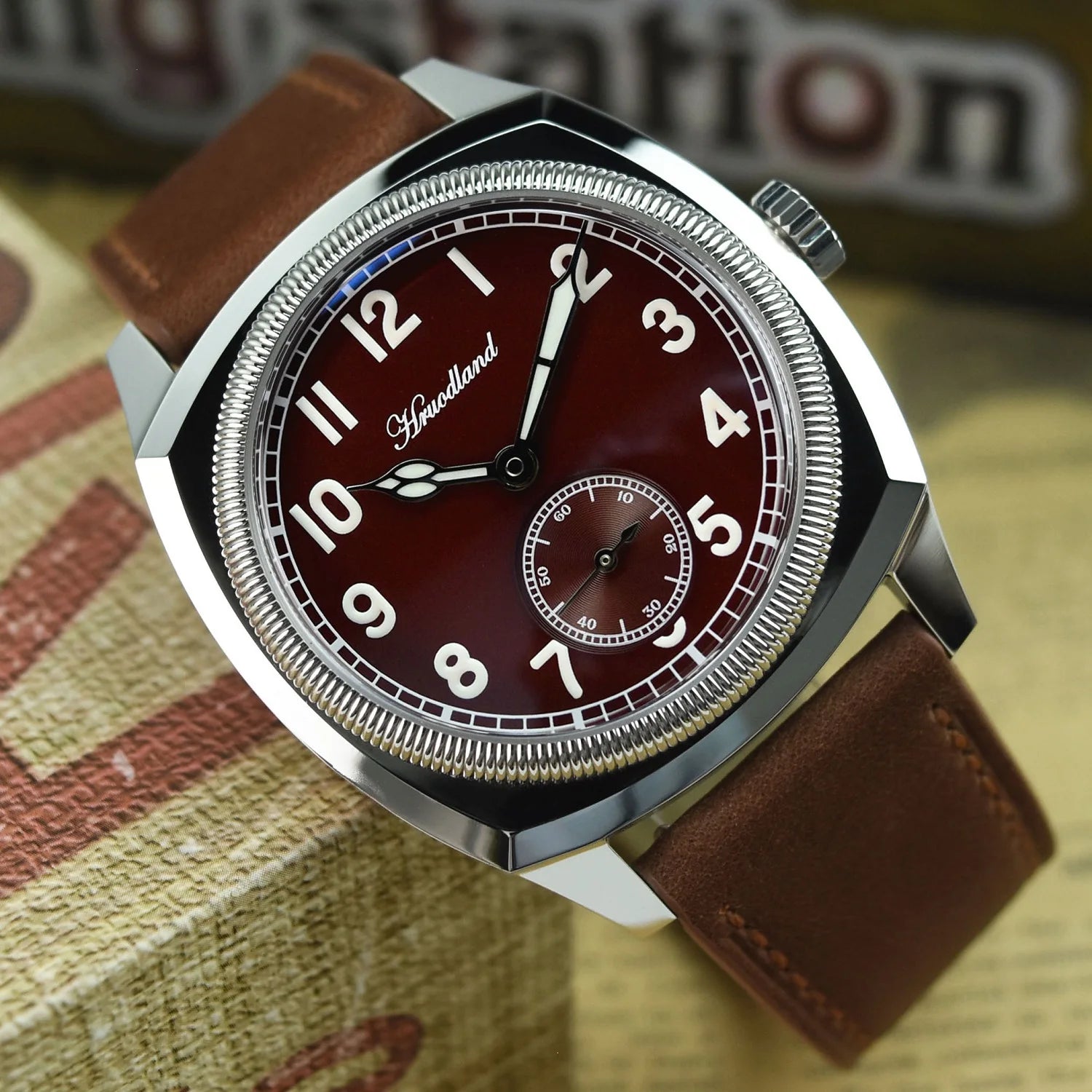 Hruodland F018 Longines Heritage 1935 homage Watches