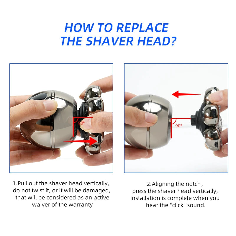 7D Floating Blade Replacement Head For Electric Shaver Razor VersaTrim    - 