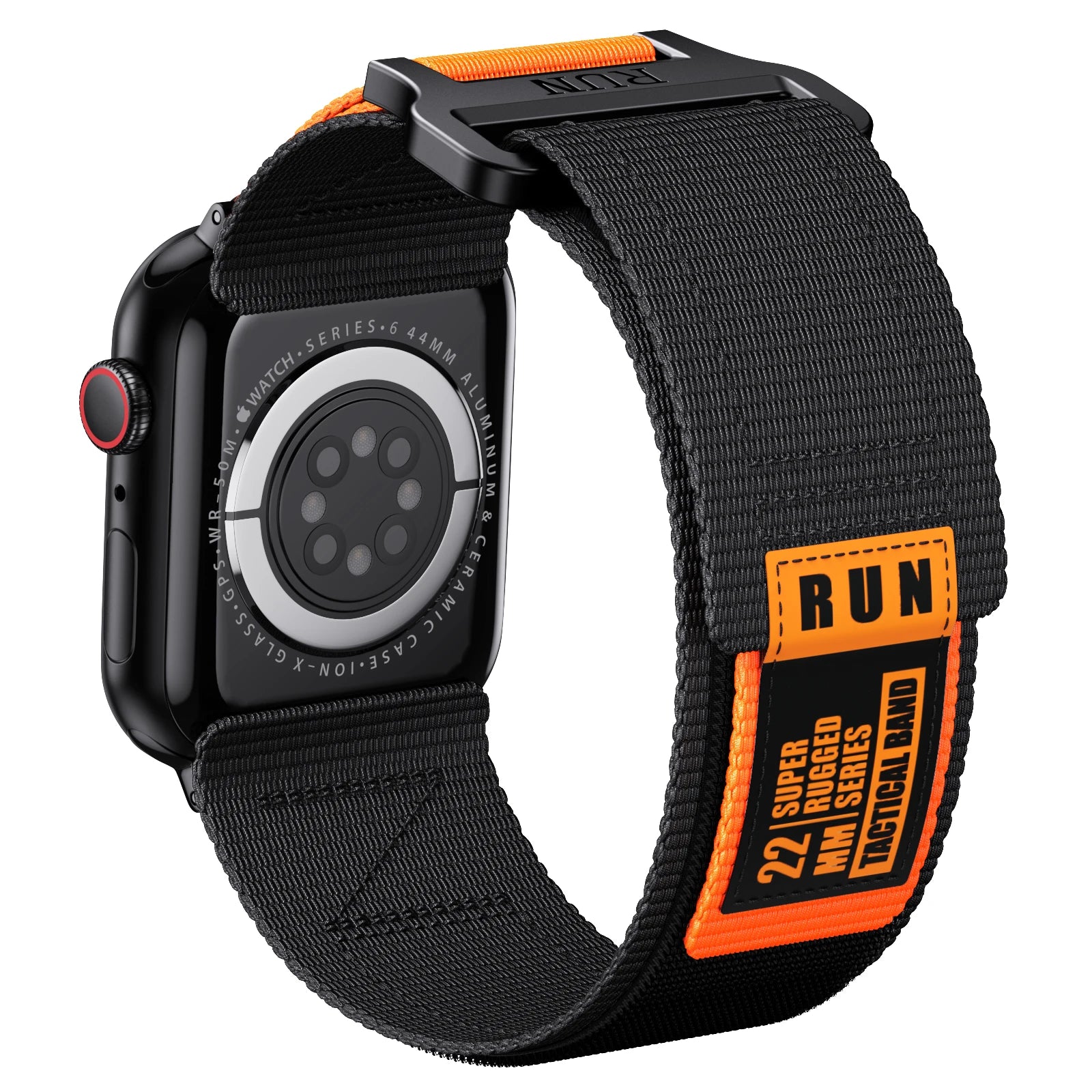 RUN Canvas Sports Strap Nylon Loop Band For Apple Watch