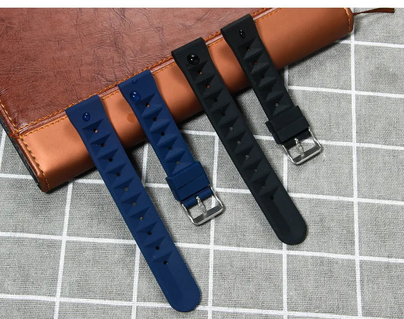 Premium Soft Rubber Waffle Universal Replacement Watch Band