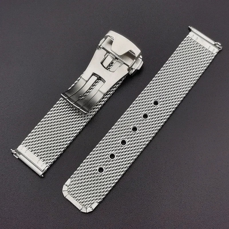 Mesh Stainless Steel Replacement Strap for Omega 007 Seamaster Diver 300