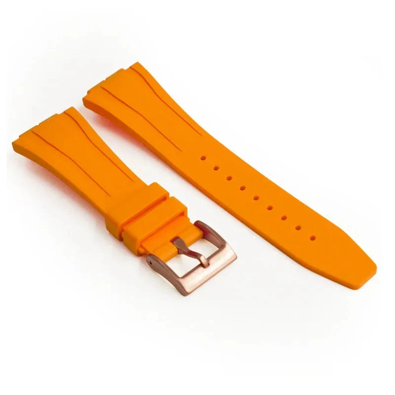 Replacement Fluorine Rubber Strap Butterfly Clasp for Casio G-Shock GA-2100 GM-2100 GA-2110 GM-5600 Viva Timepiece Orange-Rose-Pin Buckle GA-2100  - 1005005656984317-Orange-Rose-01-GA-2100-CHINA