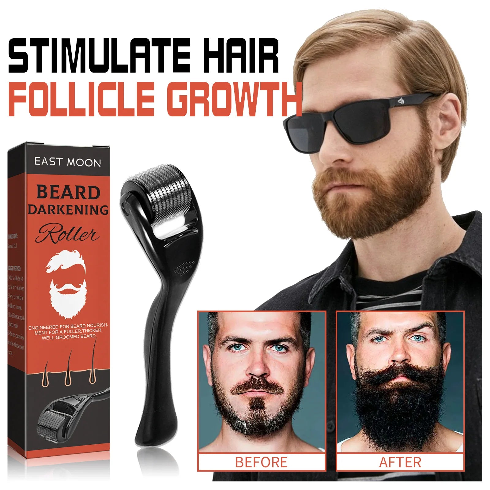 Eelhoe Beard Darkening Roller Strong Fibrous Roots EELHOE    - 