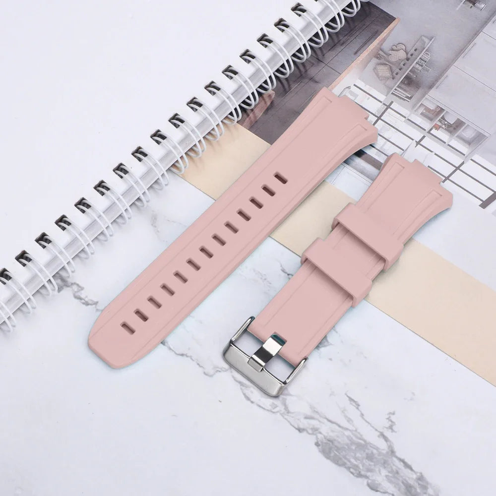 Replacement Rubber Strap Band For Submariner Apple watch Mod Kit Set Pink Watch Accessories - VivaStraps