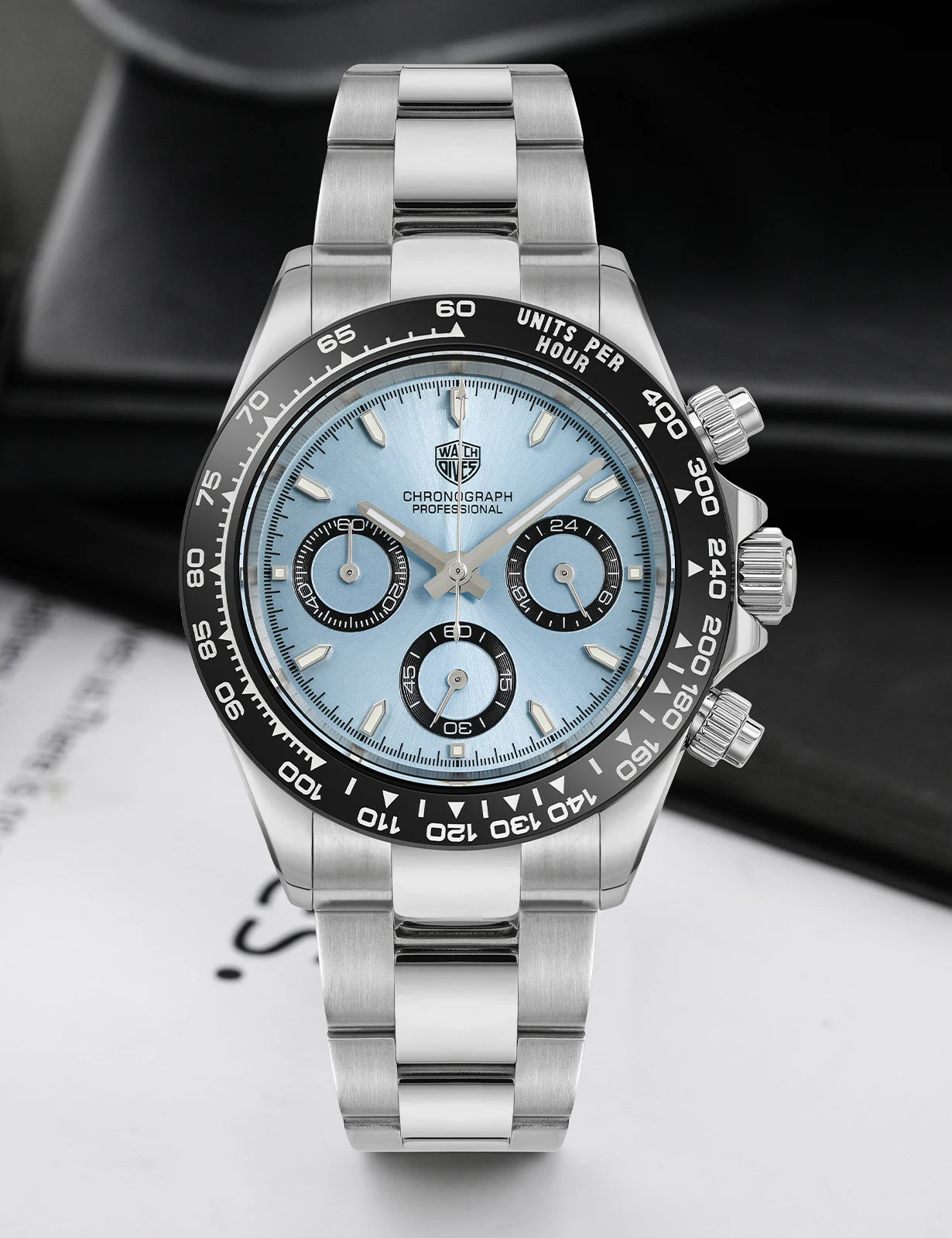 Watchdives WD16500 Chronograph VK63 Super Luminous Daytona Homage Watches Watches - Watchdives