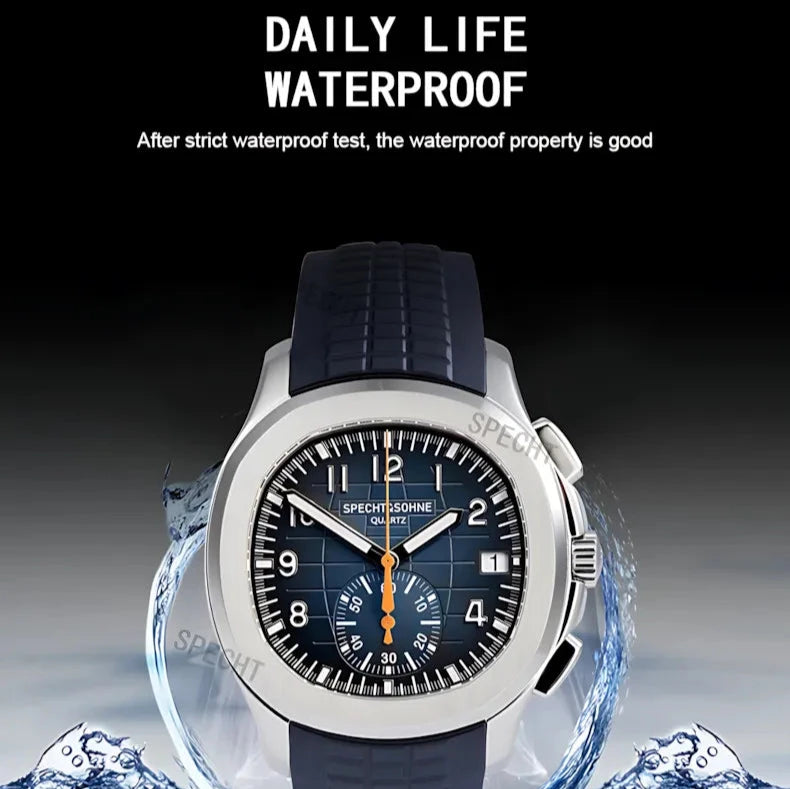 Specht&Söhne Aquanaut Quartz Chrono Homage Watch blue