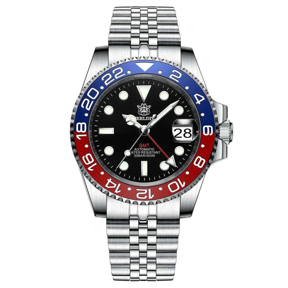 Steeldive GMT Master II Ceramic Full Lume Homage Watches - Viva Timepiece -  - 