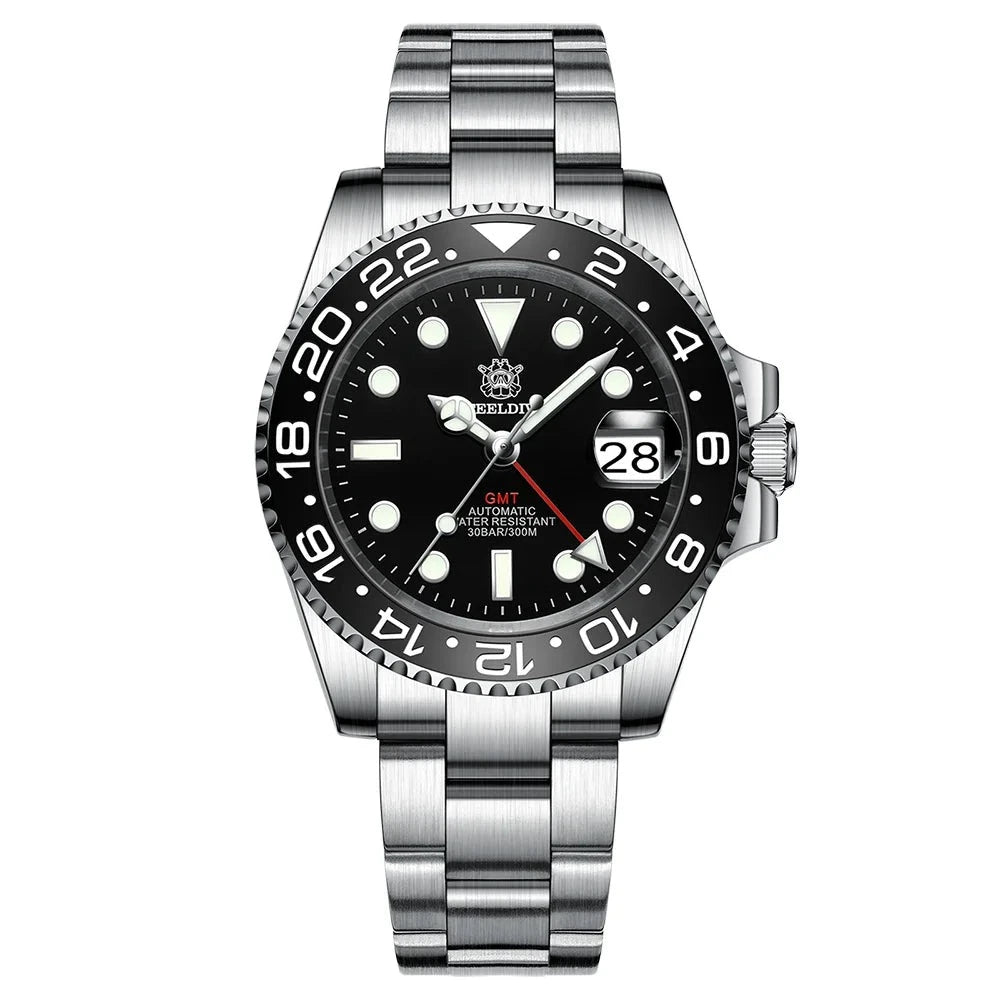 Steeldive GMT Master II Ceramic Full Lume Homage Watches - Viva Timepiece -  - 