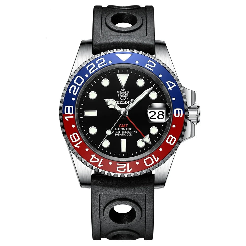 Steeldive GMT Master II Ceramic Full Lume Homage Watches - Viva Timepiece -  - 