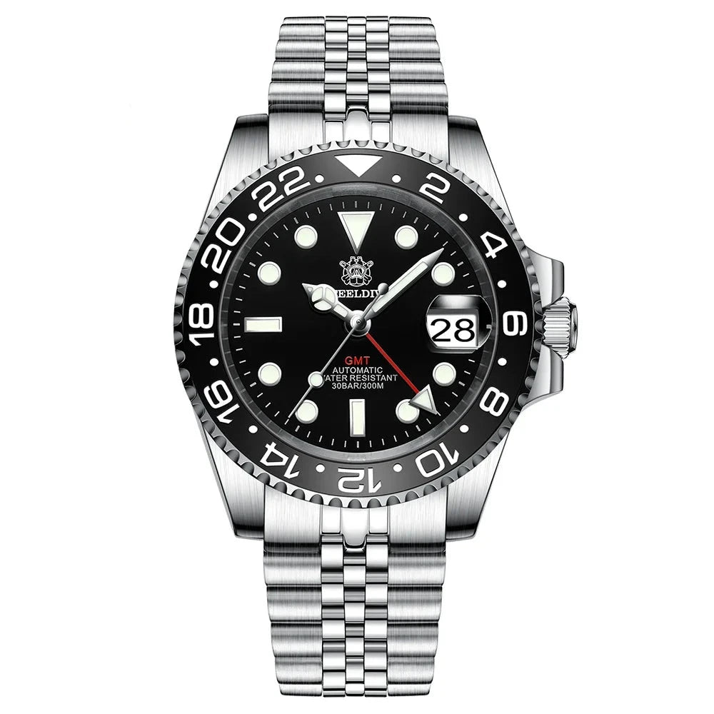 Steeldive GMT Master II Ceramic Full Lume Homage Watches - Viva Timepiece -  - 