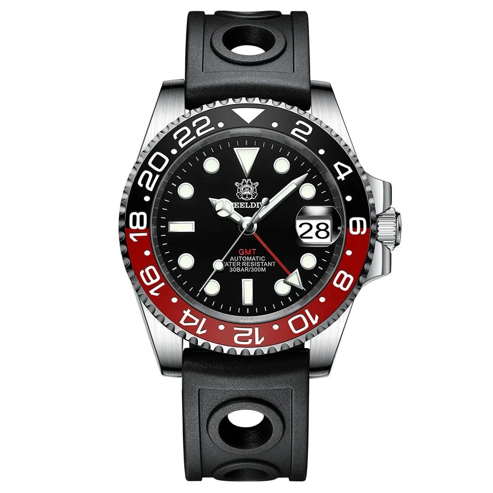 Steeldive GMT Master II Ceramic Full Lume Homage Watches - Viva Timepiece -  - 