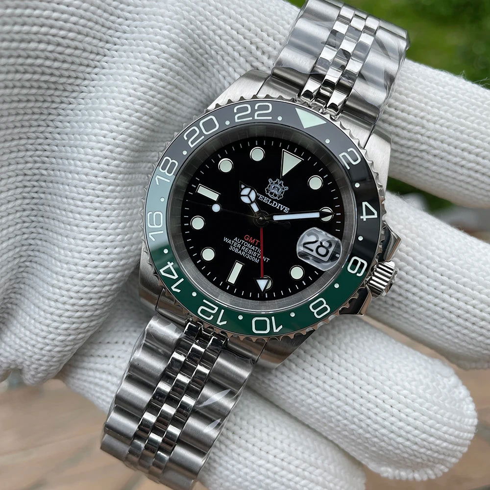 Steeldive GMT Master II Ceramic Full Lume Homage Watches - Viva Timepiece -  - 