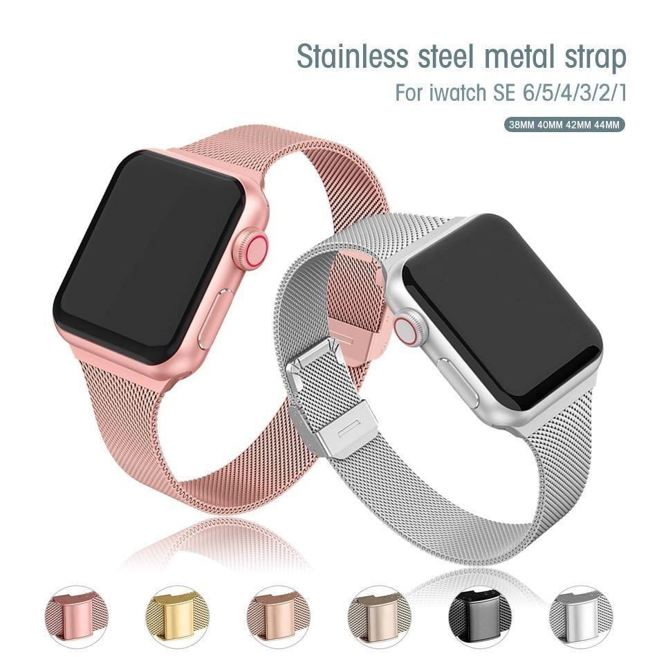 The Dexter Mesh Steel Buckle Clasp Apple Watch Bands - Viva Timepiece -  - 