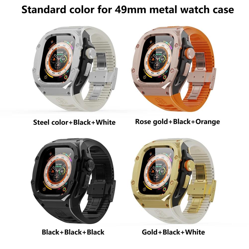 UltraShield Stainless Steel Luxury Cases for Apple Watch Ultra Series - Viva Timepiece -  - 