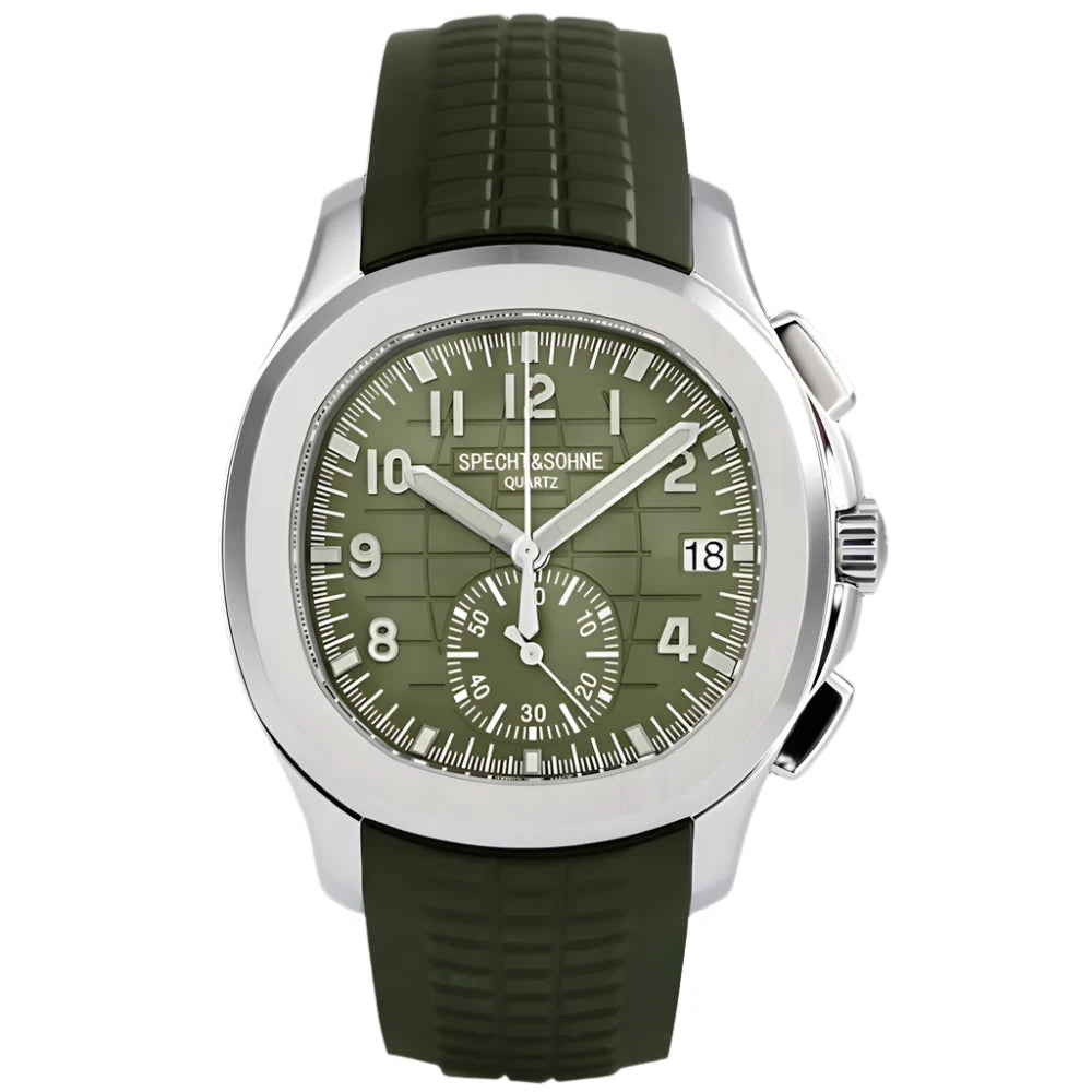 Viva Timepiece - Specht&Söhne Aquanaut Quartz Chrono Homage Watch green