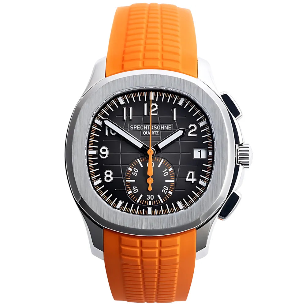 Viva Timepiece - Specht&Söhne Aquanaut Quartz Chrono Homage Watch orange