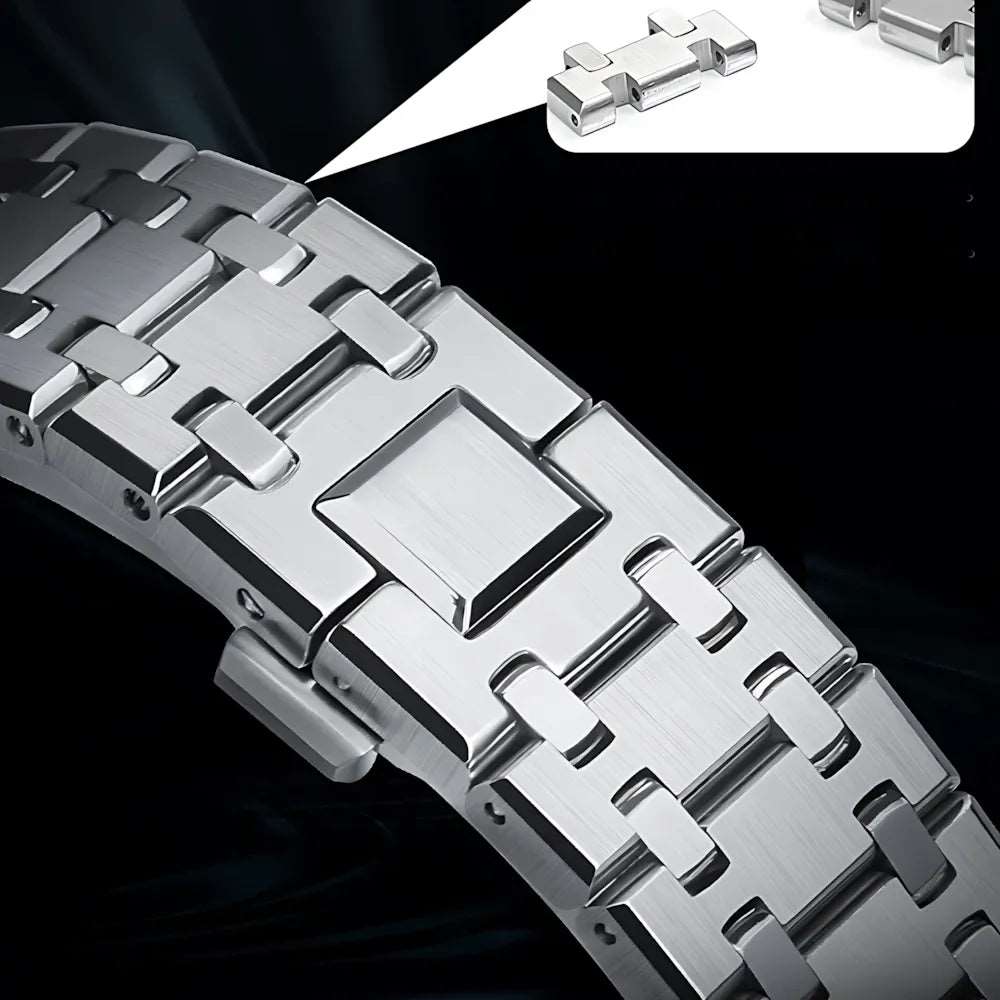 AP Style Bracelet Stainless Steel Band for Apple Watch (38mm-49mm) - Viva Timepiece | Viva Timepiece