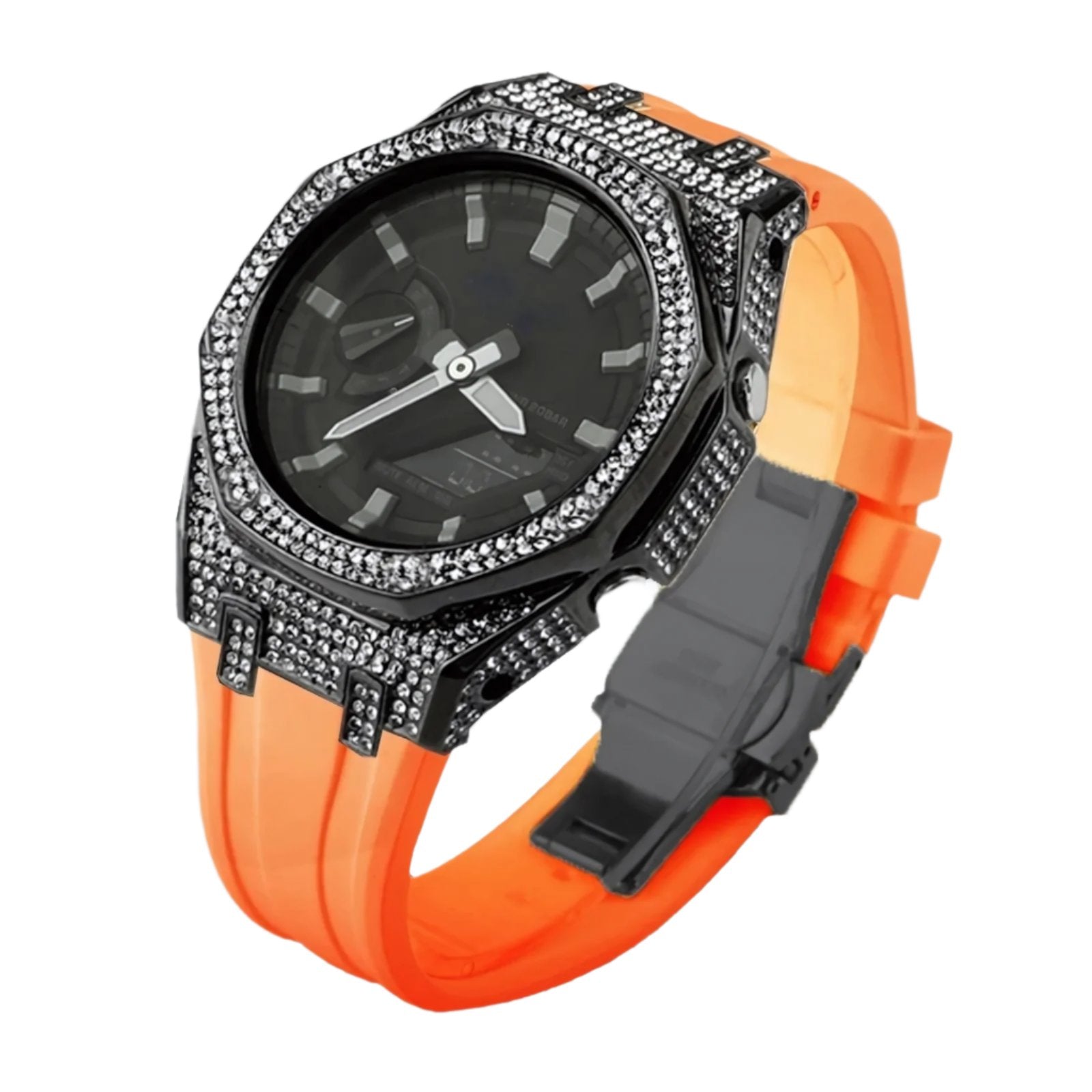 Casio G-Shock Casioak Diamond Mod Kit For GA2100 GA2110 GMAS2100 Viva Timepiece Black Orange GMAS2100  - 1005005965344576-United States-Black Orange-GMAS2100