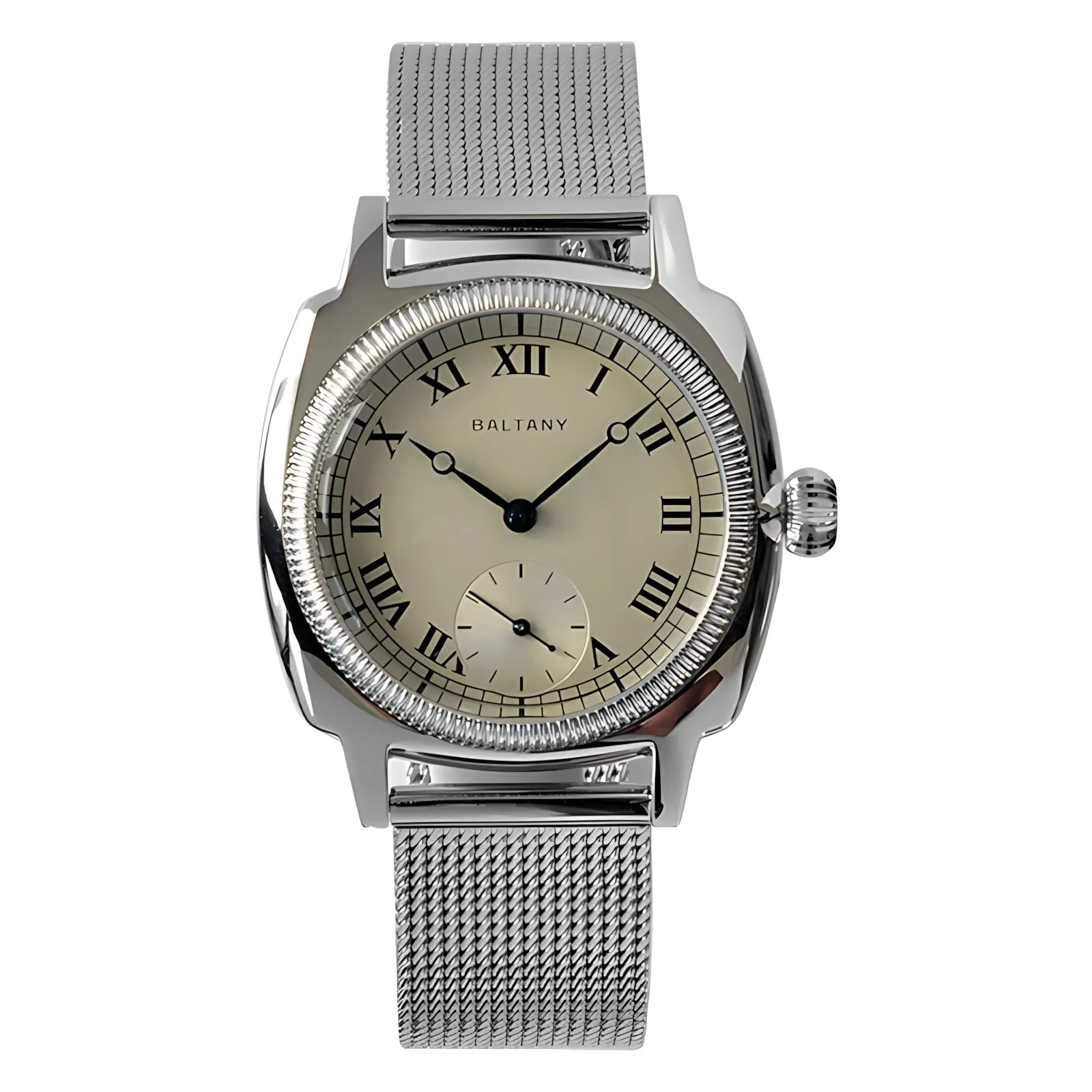 Baltany 1926 VD78 Oyster Tribute Retro Luxury Watches Cream mesh - Baltany | Viva Timepiece