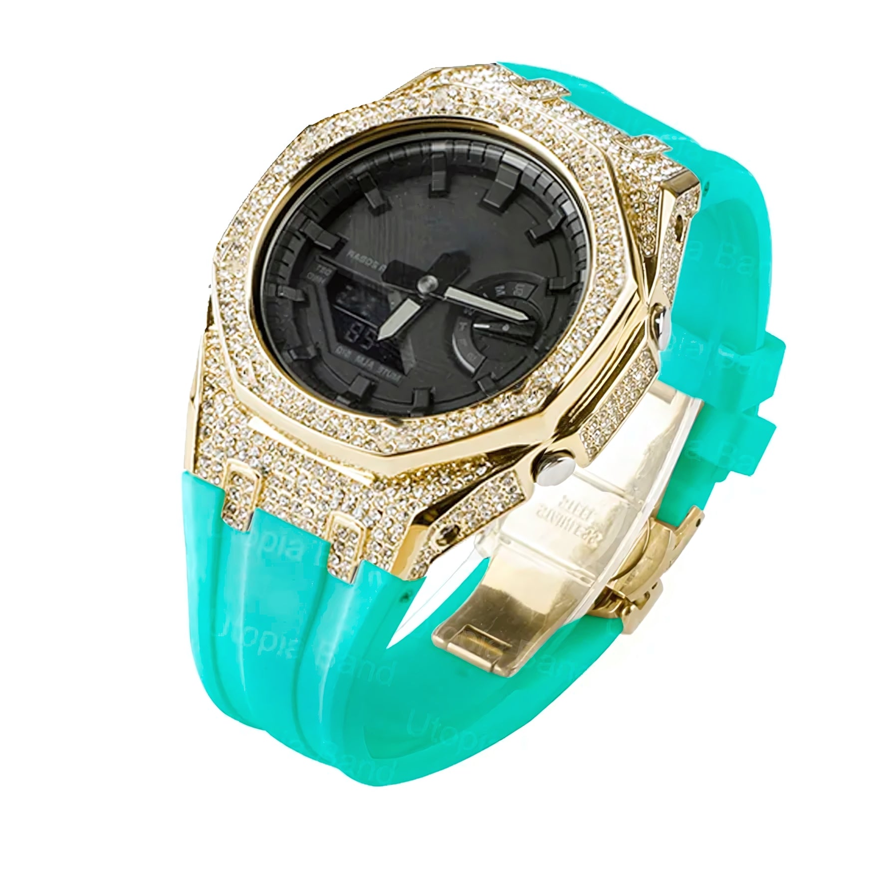 Casio G-Shock Casioak Diamond Mod Kit For GA2100 GA2110 GMAS2100 Viva Timepiece Gold Tiffany Blue GMAS2100  - 1005005965344576-United States-Gold TFNU-GMAS2100