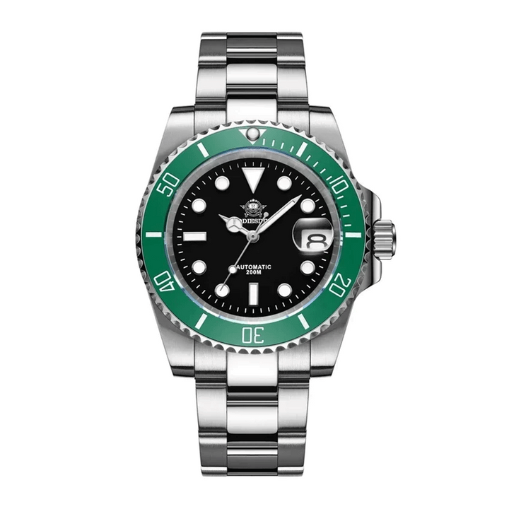 Addiesdive Submariner Homage Watches 200m Diving Super Luminous steel green black NH35 Watches - Addiesdive