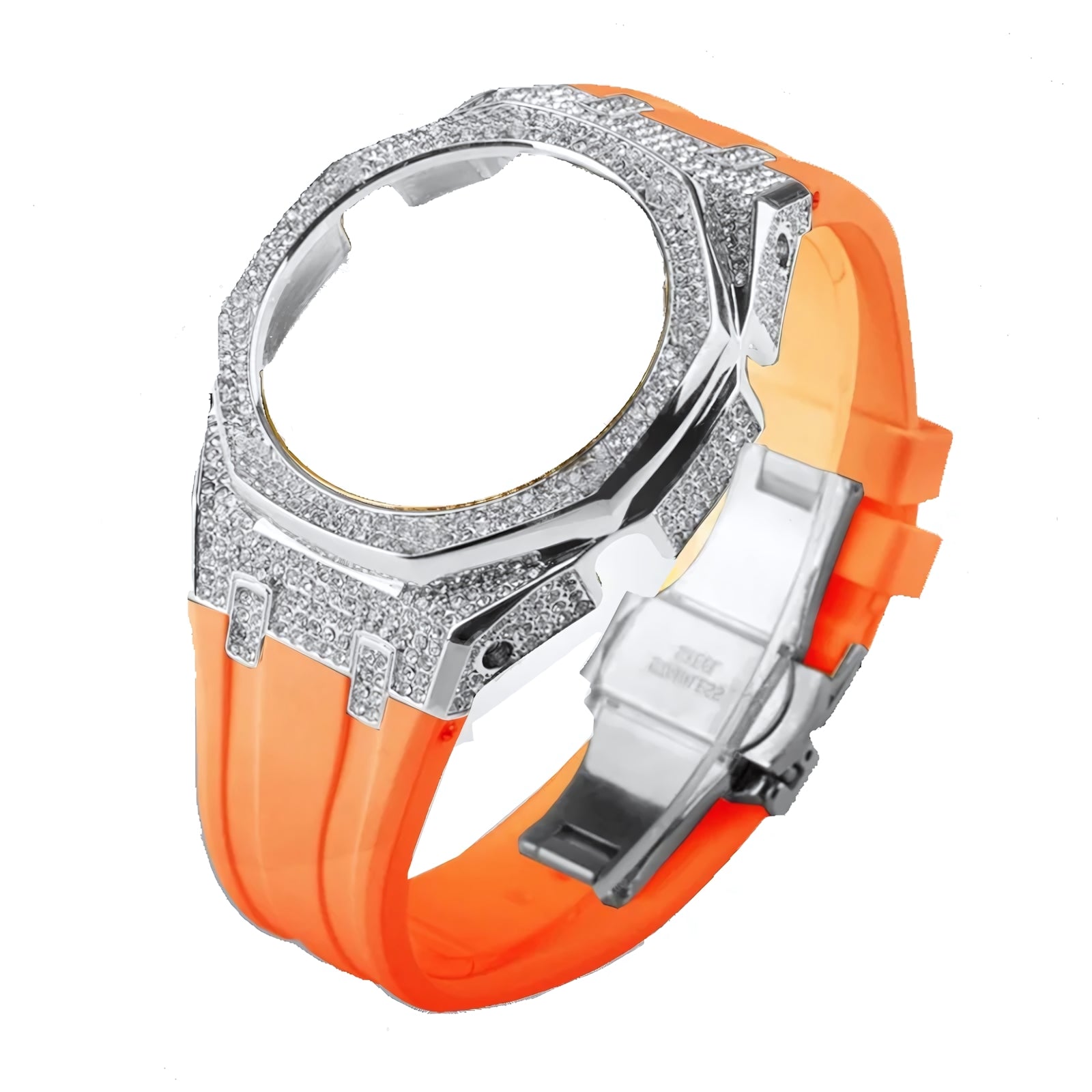 Casio G-Shock Casioak Diamond Mod Kit For GA2100 GA2110 GMAS2100 Viva Timepiece Silver Orange GMAS2100  - 1005005965344576-United States-Silver Orange-GMAS2100