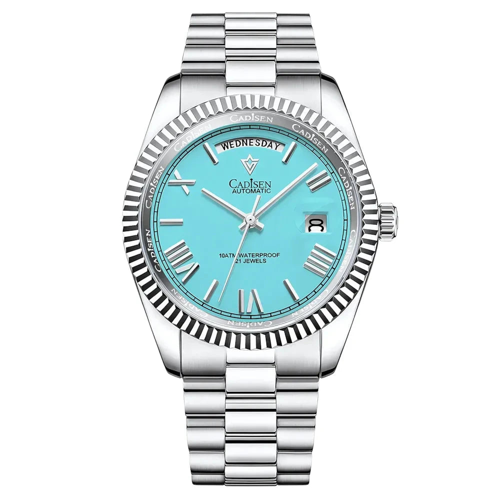 Cadisen Day-Date President 40 Homage Watches - Viva Timepiece -  Tiffany Blue