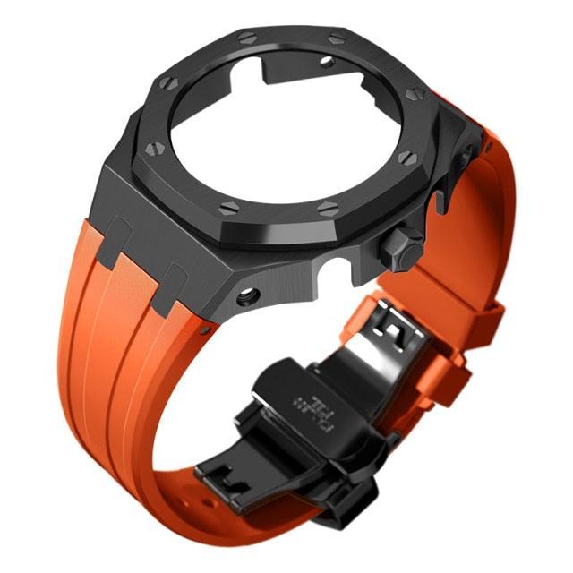 Casio G-Shock Casioak Metal Mod Kit For GA2100 GA2110 GA-B2100 Viva Timepiece Black Rubber Orange For GA2100 2110  - 50657005-china-b-o-for-ga2100-2110