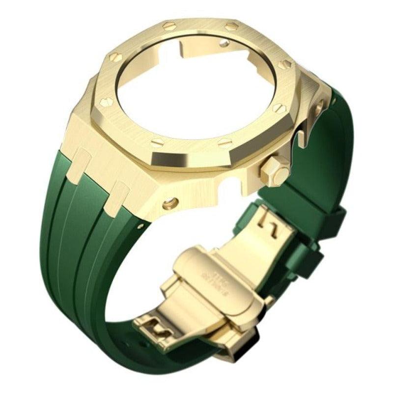 Casio G-Shock Casioak Metal Mod Kit For GA2100 GA2110 GA-B2100 Viva Timepiece Gold Green Rubber For GA2100 2110  - 50657005-china-gold-gr-for-ga2100-2110