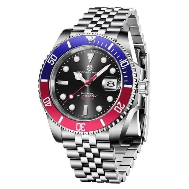 Pagrne Design GMT Master II Homage Watches Pagrne Design Pepsi Jubilee   - 42855001-blue-red