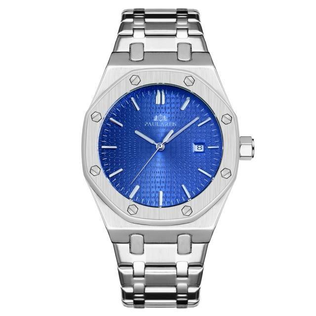 Paulareis Royal Oak Homage Watches Paulareis Silver Blue   - 40713128-silver-blue