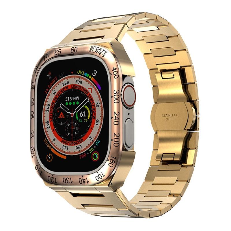 UA0049S Steel Luxury Cases For Apple Watch Ultra 49 Viva Timepiece metal rose gold gold Ultra 49mm  - 3256805083658397-United States-metal rgg-g-Ultra 49mm