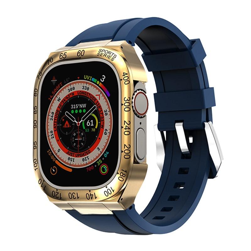 UA0049S Steel Luxury Cases For Apple Watch Ultra - Watch Accessories - Viva Timepiece - Viva Timepiece