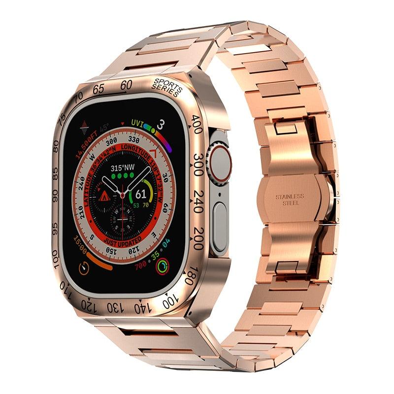 UA0049S Steel Luxury Cases For Apple Watch Ultra 49 Viva Timepiece metal triple rose Ultra 49mm  - 3256805083658397-United States-metal rgrg-rg-Ultra 49mm