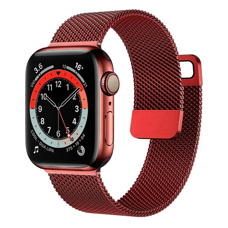 Mesh Style Magnetic Milanese Apple Watch Bands Viva Timepiece Wine Red For iWatch 38mm 40mm 41mm  - 47145433-china-wine-red-11-38mm-40mm-41mm