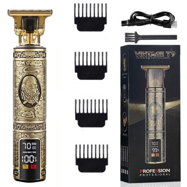 Vintage T-9 Professional Beard Hair Trimmers GUMEi Vintage Barber LCD   - 38700047-box-22