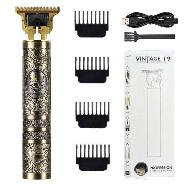 Vintage T-9 Professional Beard Hair Trimmers GUMEi Vintage Skull   - 38700047-box-5