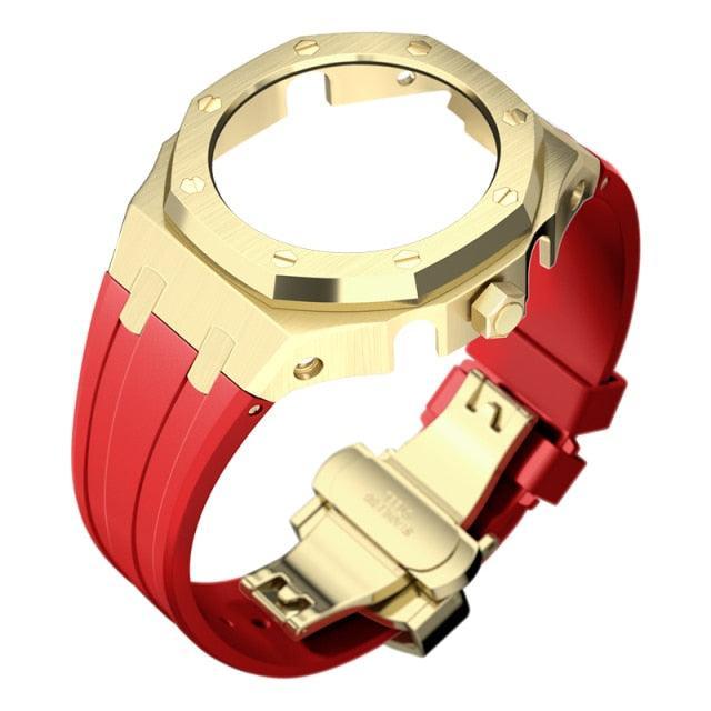 Casio G-Shock Casioak Metal Mod Kit For GA2100 GA2110 GA-B2100 Viva Timepiece Gold Red Rubber For GA2100 2110  - 50657005-china-gold-r-for-ga2100-2110