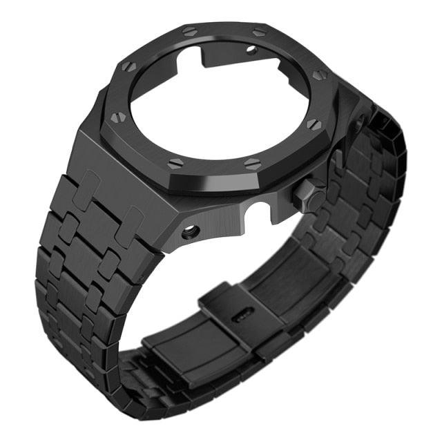 Casio G-Shock Casioak Metal Mod Kit For GA2100 GA2110 GA-B2100 Viva Timepiece Double Black Steel Bracelet For GA2100 2110  - 50657005-china-b-steel-for-ga2100-2110